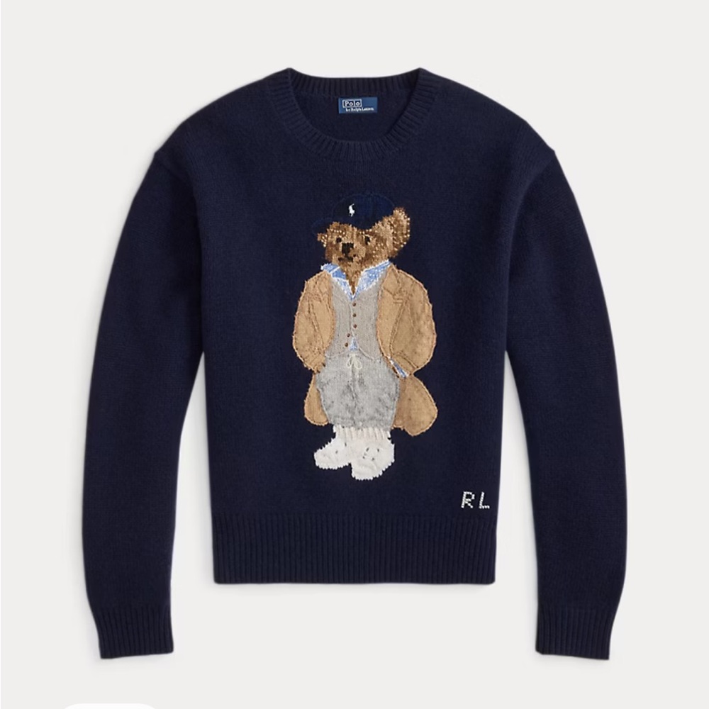 NWOT Polo Bear Wool-Cashmere Blend Sweater